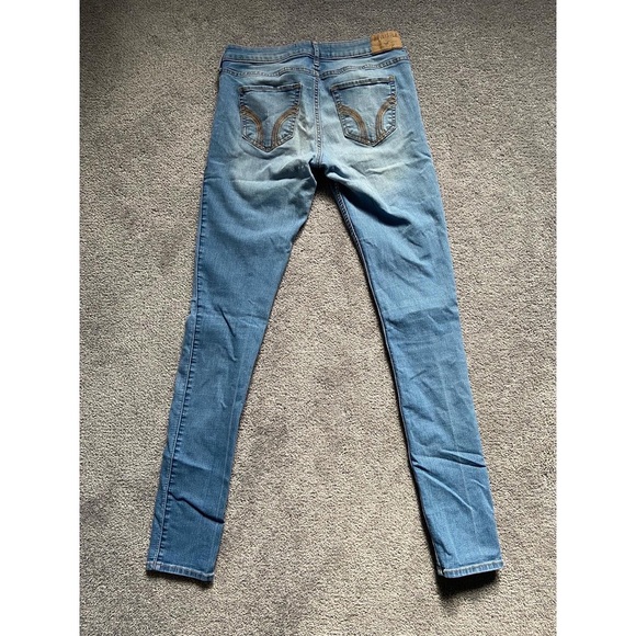 hollister light wash ripped super skinny jeans - Picture 2 of 3